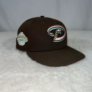 New Era Arizona Diamondbacks Brown and Pink 7 5/8 Baseball Cap